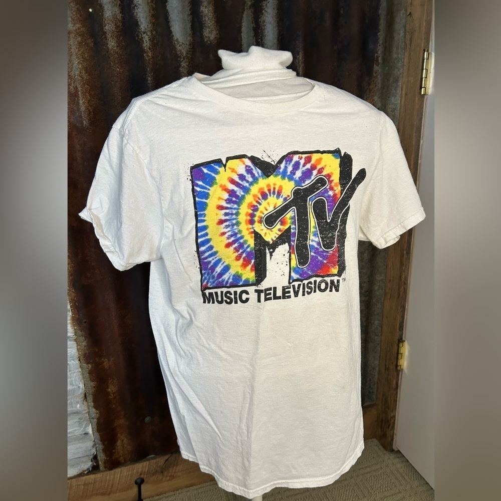 ☀️MTV Tie-Dye Logo Graphic Tee-Made in the USA